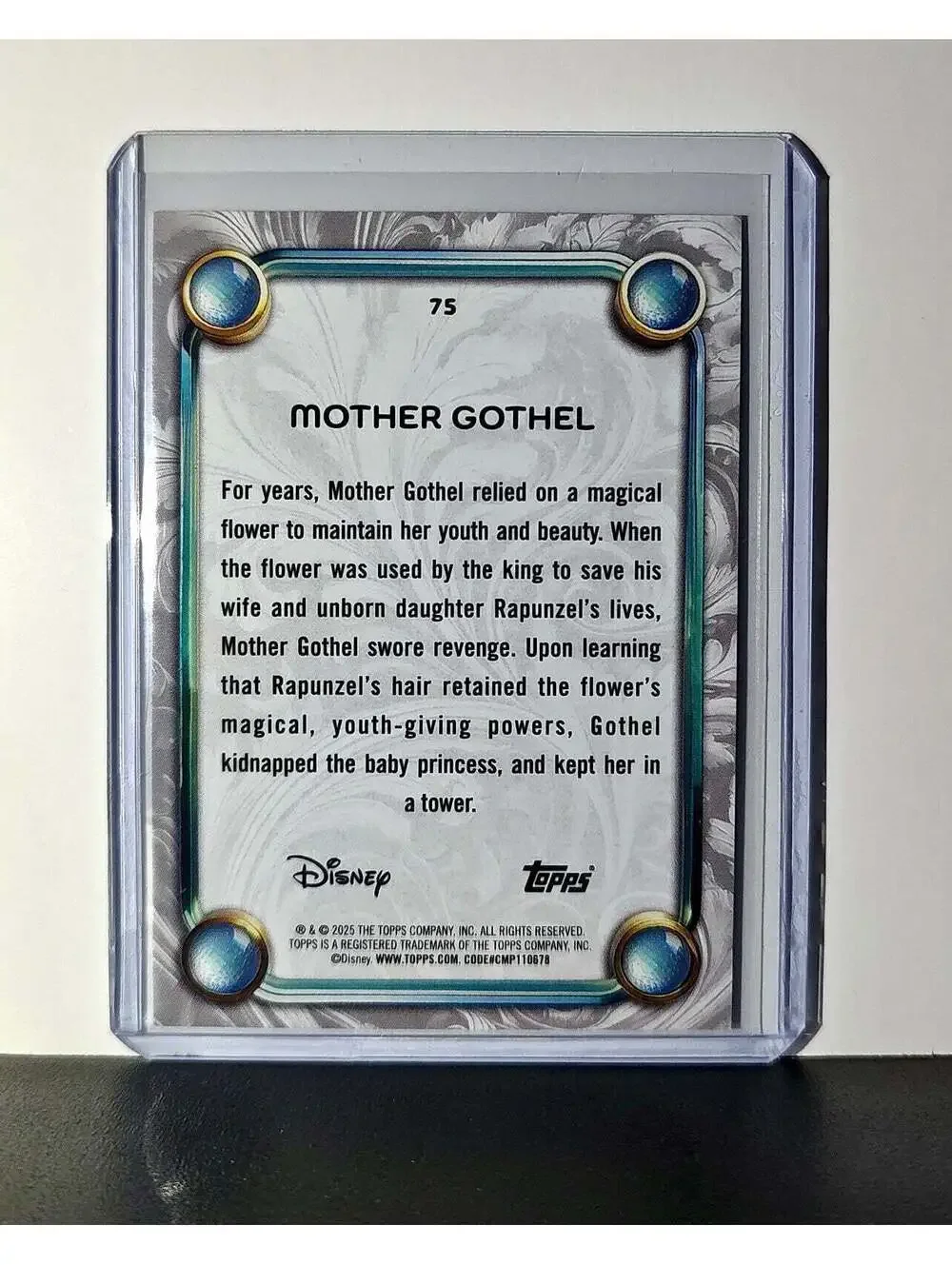 Mother Gothel 2025 Topps Disney Wonder #75 Card Tangled